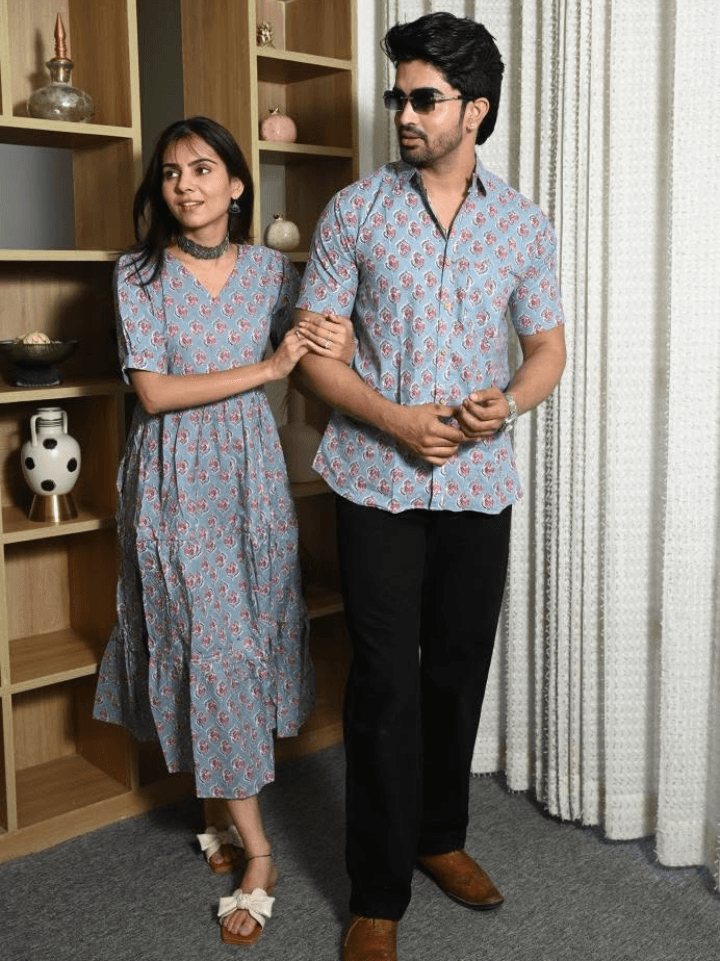 marriage couple matching dress