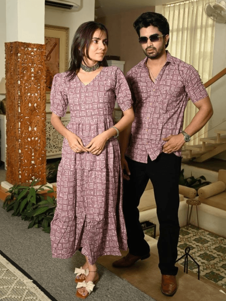 matching couple dress for engagement