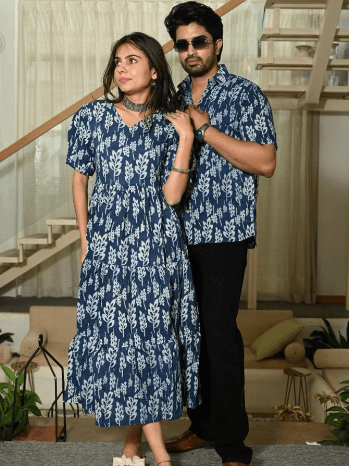 couple matching dress for wedding