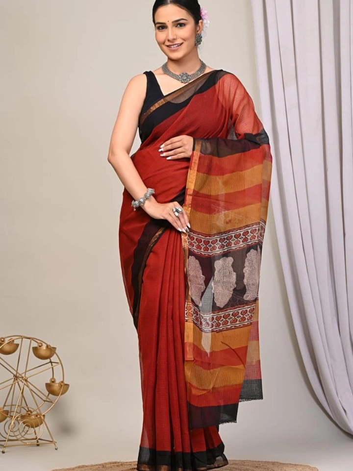 Pure Cotton Kota Doria Saree for Women