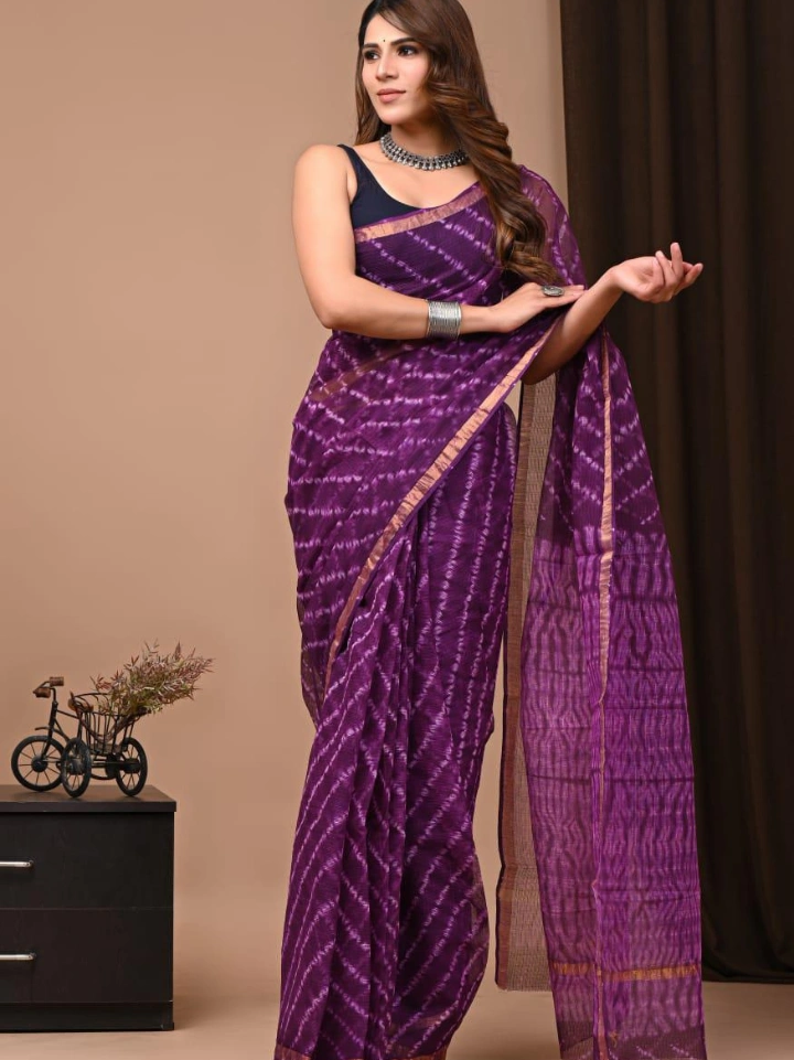 Pure Cotton Kota Doria Saree for Women