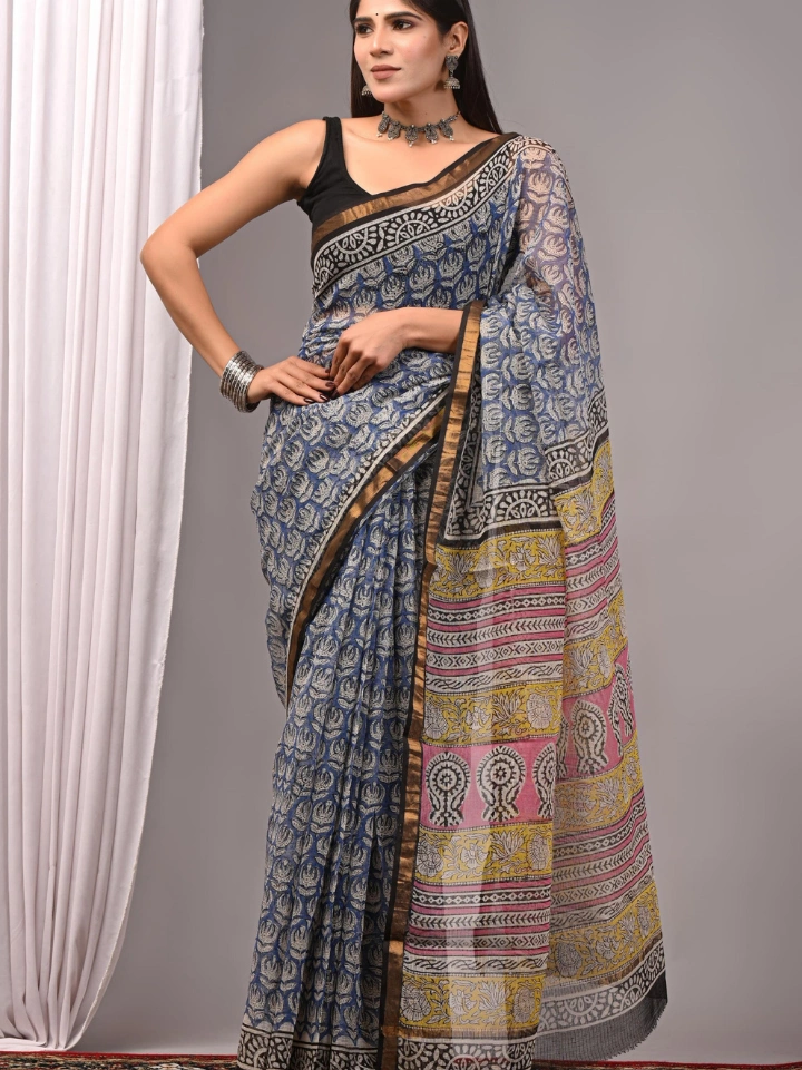 Pure Cotton Kota Doria Saree for Women